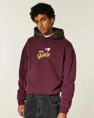 Sudadera con cuello redondo y estampado Boxy The Grinch