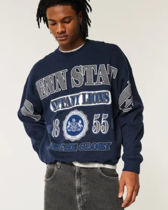 Sudadera con cuello redondo y estampado de los Penn State Nittany Lions