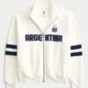 Sudadera con estampado de Argentina y media cremallera Sudadera con estampado de Argentina y media cremallera