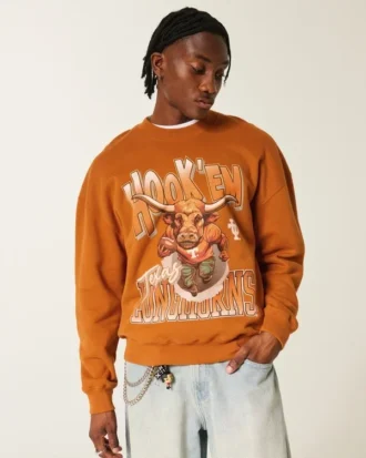 Sudadera con estampado de los Longhorns de la Universidad de Texas en Austin