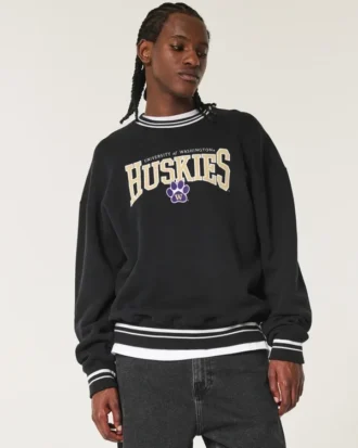Sudadera con gráfico de los Huskies de la Universidad de Washington