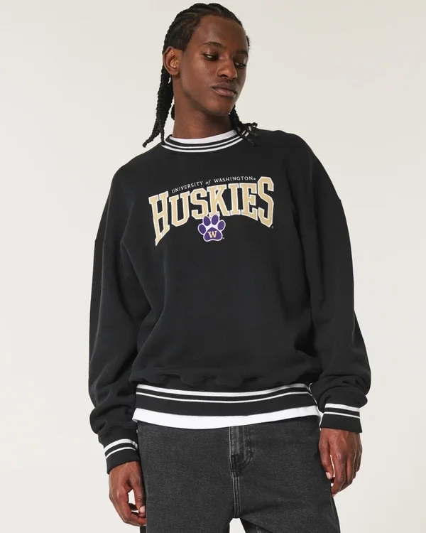 Sudadera con gráfico de los Huskies de la Universidad de Washington Sudadera con gráfico de los Huskies de la Universidad de Washington