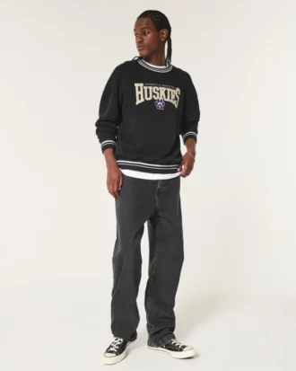 Sudadera con gráfico de los Huskies de la Universidad de Washington