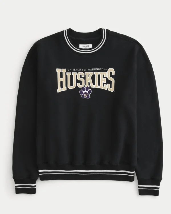 Sudadera con gráfico de los Huskies de la Universidad de Washington Sudadera con gráfico de los Huskies de la Universidad de Washington