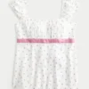 Top babydoll con lazo de satén Top babydoll con lazo de satén