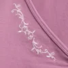 Top babydoll de manga larga con pinzas en el pecho