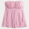 Top babydoll sin tirantes fácil de llevar Top babydoll sin tirantes fácil de llevar