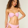 Top de bikini bandeau con anilla Top de bikini bandeau con anilla