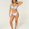 Top de bikini con aros y escote pronunciado para curvas Top de bikini con aros y escote pronunciado para curvas