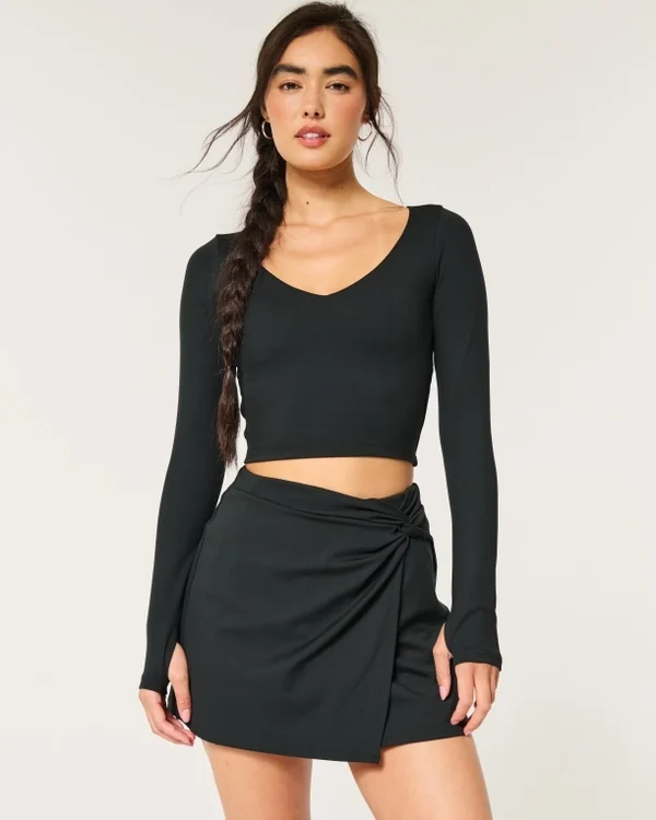 Top de manga larga con escote pronunciado Active Recharge de Gilly Hicks Top de manga larga con escote pronunciado Active Recharge de Gilly Hicks