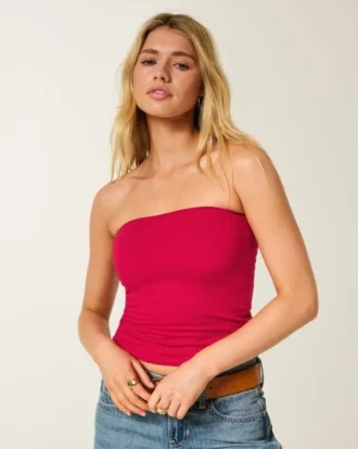 Top tubular reversible de tejido sin costuras Taylor