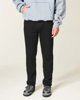 Vaqueros ajustados deportivos negros que no destiñen Vaqueros ajustados deportivos negros que no destiñen