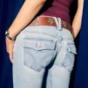 Vaqueros bootcut de talle bajo y lavado claro Vaqueros bootcut de talle bajo y lavado claro