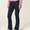 Vaqueros bootcut de talle bajo y lavado oscuro Vaqueros bootcut de talle bajo y lavado oscuro
