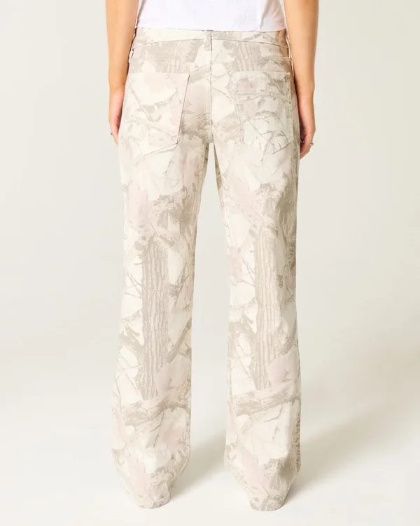 Vaqueros holgados de camuflaje de talle bajo Vaqueros holgados de camuflaje de talle bajo