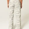 Vaqueros holgados de talle bajo con estampado de camuflaje Y2K Vaqueros holgados de talle bajo con estampado de camuflaje Y2K