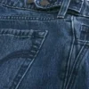 Vaqueros holgados de talle bajo y lavado oscuro con cintura ajustable Vaqueros holgados de talle bajo y lavado oscuro con cintura ajustable