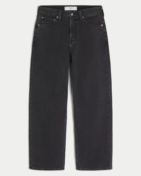 Vaqueros holgados Dodge Hellcat con estampado en negro lavado Vaqueros holgados Dodge Hellcat con estampado en negro lavado