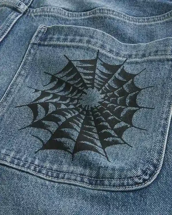 Vaqueros holgados Doodle con lavado medio Vaqueros holgados Doodle con lavado medio