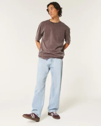 Vaqueros holgados lavados claros Vaqueros holgados lavados claros