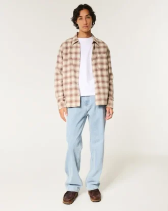 Vaqueros holgados lavados claros