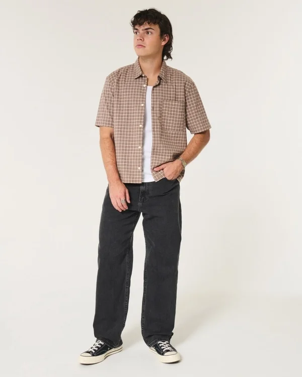 Vaqueros holgados lavados en negro Vaqueros holgados lavados en negro