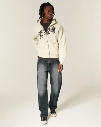 Vaqueros holgados lavados en negro Vaqueros holgados lavados en negro