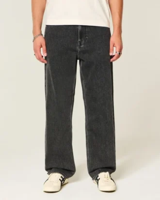 Vaqueros holgados lavados en negro Vaqueros holgados lavados en negro