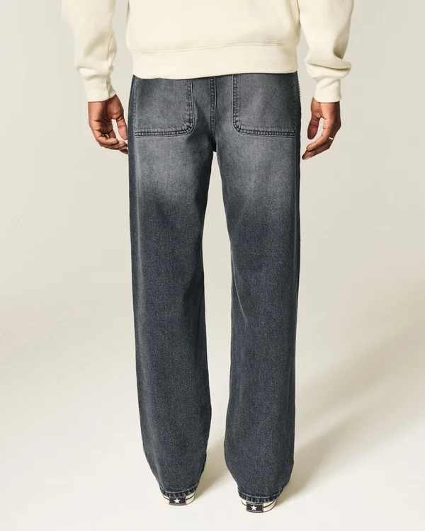 Vaqueros holgados lavados en negro Vaqueros holgados lavados en negro