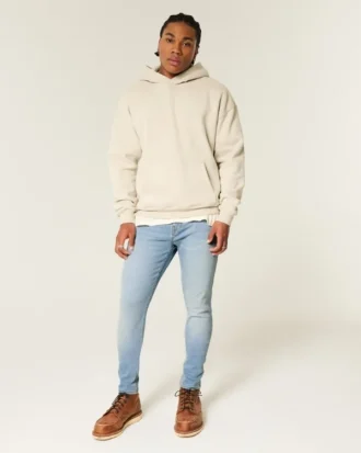 Vaqueros pitillo deportivos de lavado claro