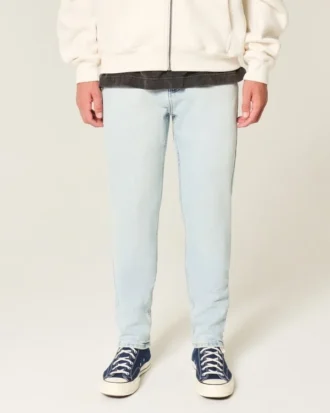 Vaqueros pitillo deportivos de lavado claro