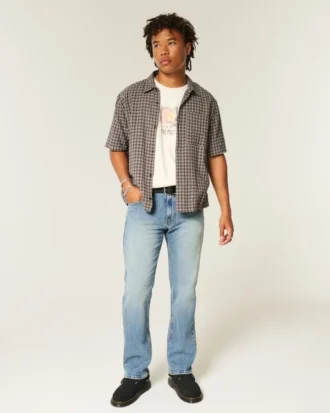 Vaqueros rectos de lavado medio