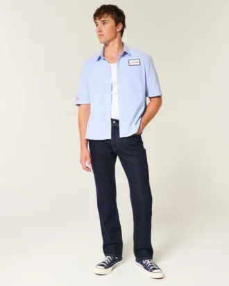 Vaqueros rectos lavados oscuros