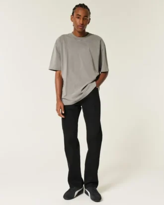 Vaqueros rectos negros que no se destiñen