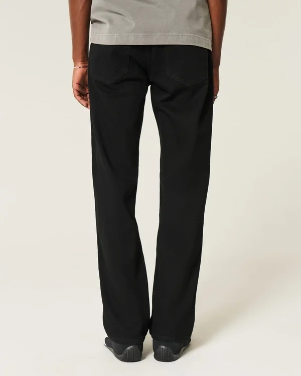 Vaqueros rectos negros que no se destiñen Vaqueros rectos negros que no se destiñen