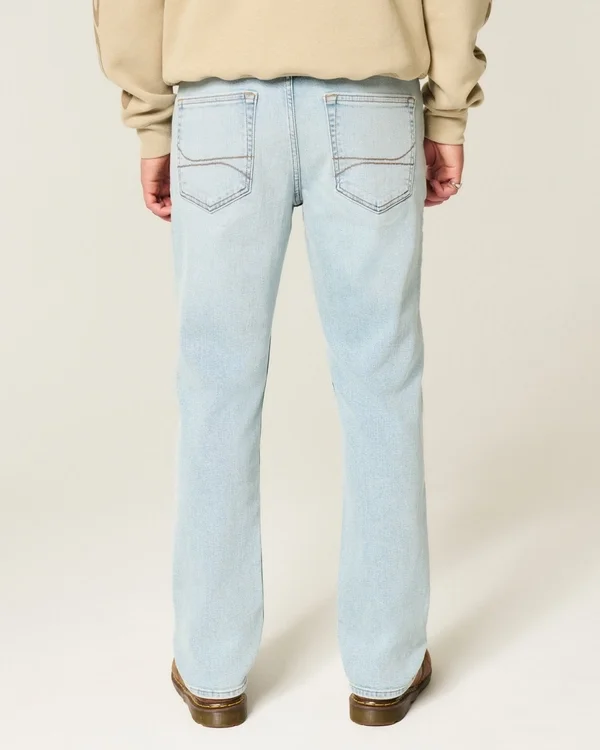 Vaqueros rectos slim de lavado claro Vaqueros rectos slim de lavado claro