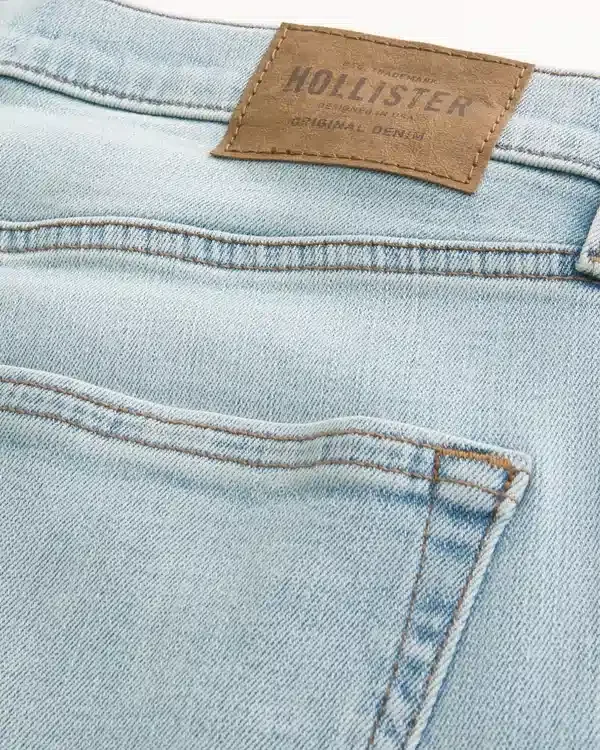 Vaqueros rectos slim de lavado claro Vaqueros rectos slim de lavado claro