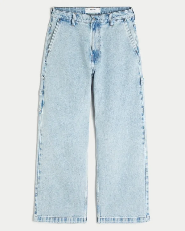 Vaqueros superbaggy de lavado claro Vaqueros superbaggy de lavado claro