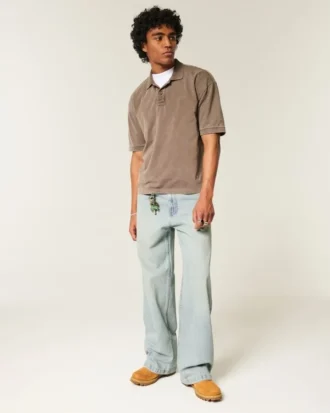 Vaqueros superbaggy lavado claro