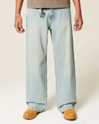 Vaqueros superbaggy lavado claro
