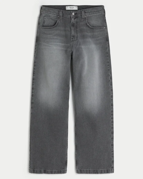 Vaqueros superbaggy lavados en gris Vaqueros superbaggy lavados en gris