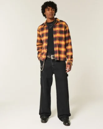 Vaqueros superbaggy lavados en negro