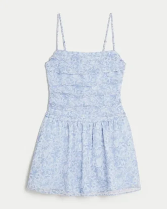 Vestido falda pantalón de gasa