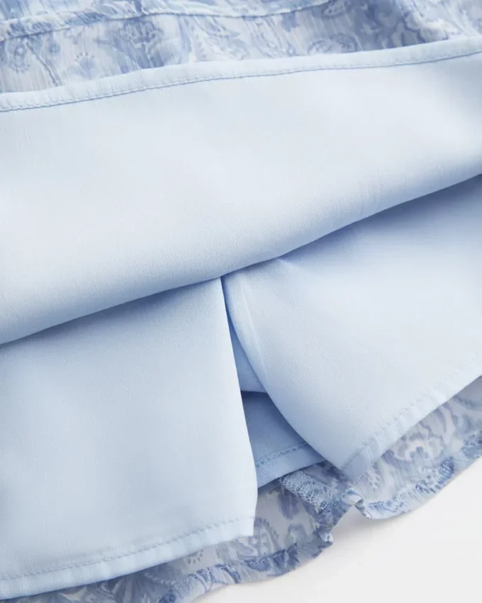 Vestido falda pantalón de gasa Vestido falda pantalón de gasa