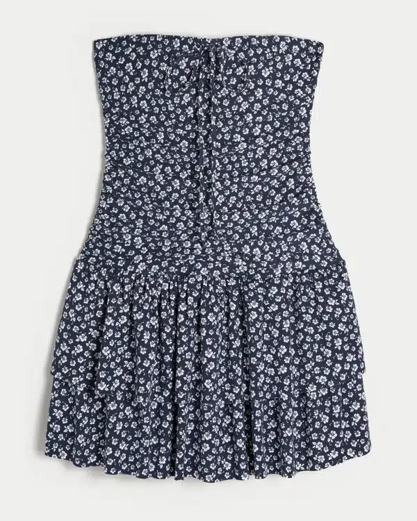 Vestido falda pantalón de punto sin tirantes Vestido falda pantalón de punto sin tirantes