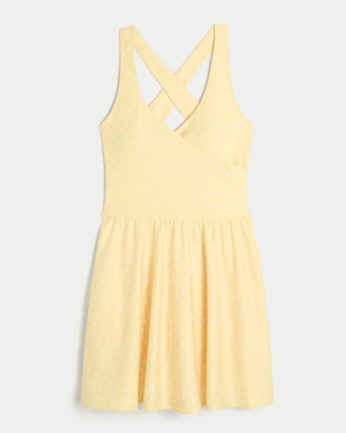 Vestido halter con envoltura Active Recharge de Gilly Hicks Vestido halter con envoltura Active Recharge de Gilly Hicks