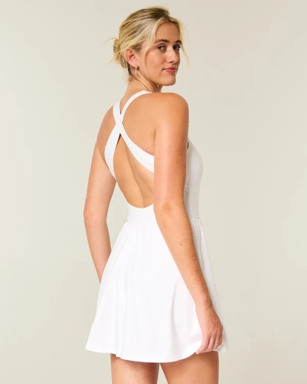 Vestido halter con envoltura Active Recharge de Gilly Hicks Vestido halter con envoltura Active Recharge de Gilly Hicks