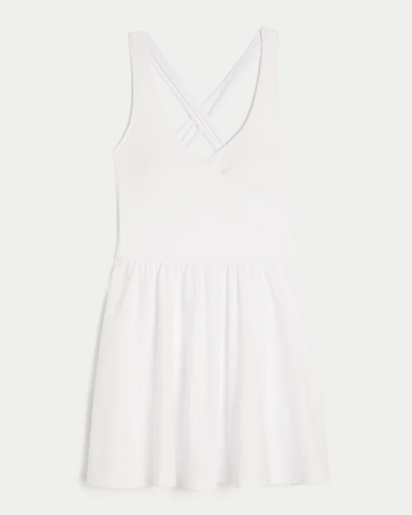 Vestido halter con envoltura Active Recharge de Gilly Hicks Vestido halter con envoltura Active Recharge de Gilly Hicks