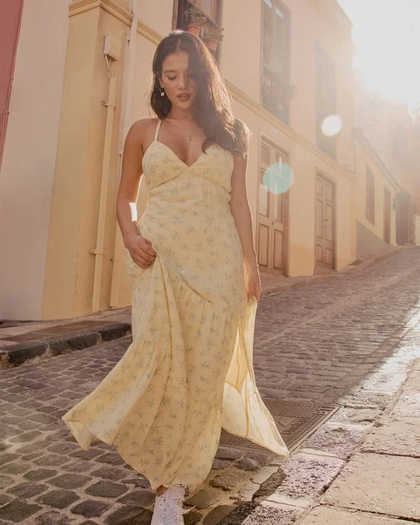 Vestido largo con espalda abierta Vestido largo con espalda abierta