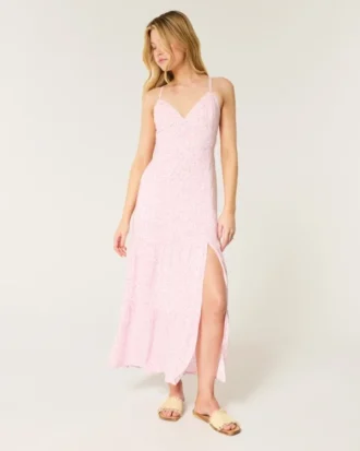 Vestido largo con espalda abierta